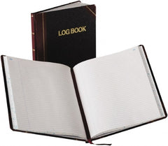 Boorum & Pease - 150 Sheet, 10-3/8 x 8-1/8", Record Rule Log Book - Black & Red - Exact Tooling
