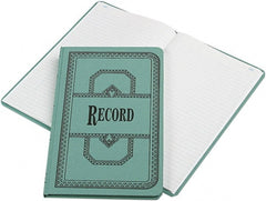 Boorum & Pease - 150 Sheet, 12-1/8 x 7-5/8", Record Rule Record/Account Book - Blue - Exact Tooling