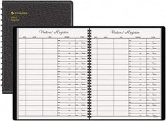 AT-A-GLANCE - 60 Sheet, 8-1/2 x 11", Register Book - Black - Exact Tooling
