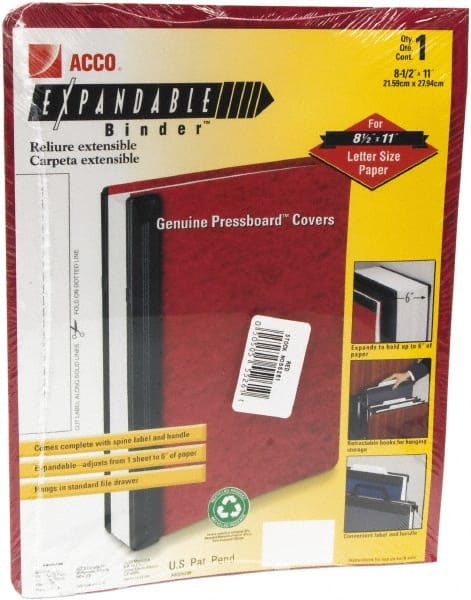 ACCO - 8-1/2 x 11", Letter Size, Blue, Data Binders - 11 Point Stock - Exact Tooling