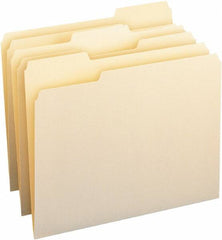 Samsill - 8-1/2 x 11", Letter Size, Manila, File Folders with Top Tab - 11 Point Stock, 1/3 Tab Cut Location - Exact Tooling