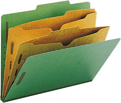 Samsill - 8-1/2 x 11", Letter Size, Blue, Classification Folders with Top Tab Fastener - 11 Point Stock, 2/5 Tab Cut Location - Exact Tooling