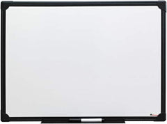 UNIVERSAL - 18" High x 24" Wide Erasable Melamine Marker Boards - Anodized Aluminum, 30.8" Deep, Includes Mounting Kit - Exact Tooling