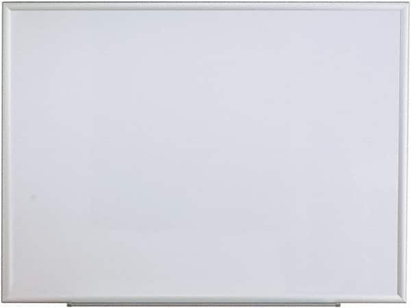 UNIVERSAL - 36" High x 48" Wide Erasable Melamine Marker Boards - Aluminum Frame, 49.6" Deep, Includes Mounting Kit - Exact Tooling