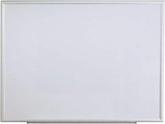 UNIVERSAL - 36" High x 48" Wide Erasable Melamine Marker Boards - Aluminum Frame, 49.6" Deep, Includes Mounting Kit - Exact Tooling