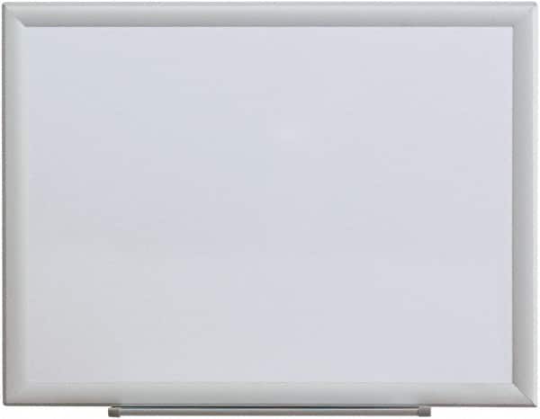UNIVERSAL - 18" High x 24" Wide Erasable Melamine Marker Boards - Aluminum Frame, 25.8" Deep, Includes Mounting Kit - Exact Tooling