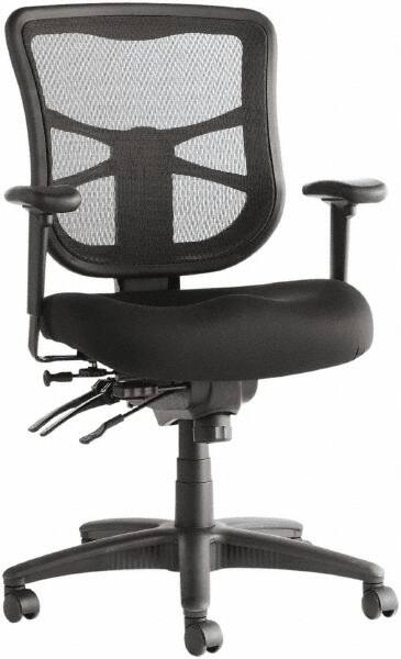 ALERA - 20-1/8 to 22-7/8" High Office/Managerial/Executive Chair - 20" Wide x 21" Deep, Premium Fabric Seat, Black - Exact Tooling