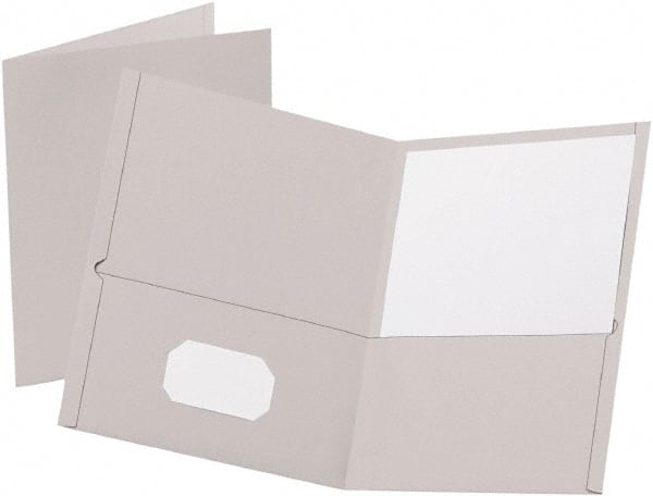 OXFORD - 8-1/2 x 11", Letter Size, Orange, Pocket Folders - 11 Point Stock - Exact Tooling