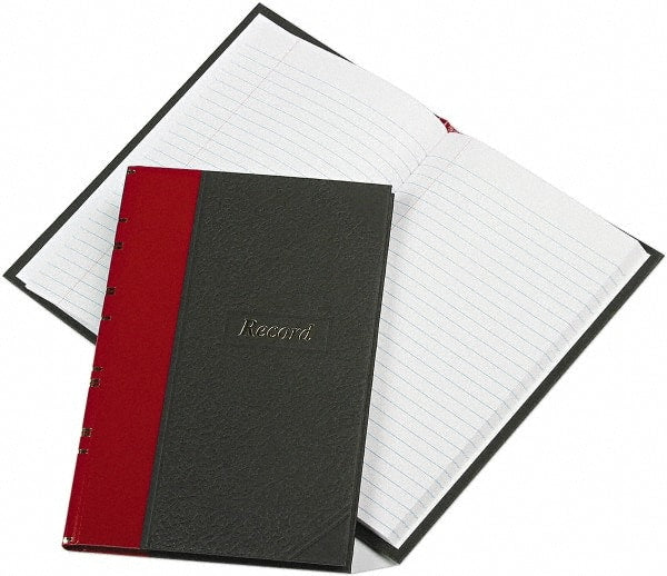 Boorum & Pease - 144 Sheet, 5-1/4 x 7-7/8", Record Rule Record/Account Book - Black & Red - Exact Tooling