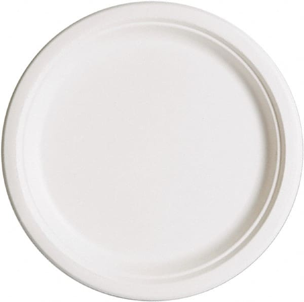 ECO PRODUCTS - Eco-Products Compostable Sugarcane Dinnerware, 10" Plate - White - Exact Tooling