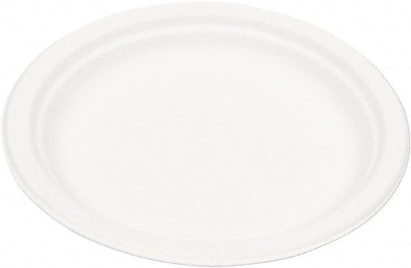 ECO PRODUCTS - Eco-Products Compostable Sugarcane Dinnerware, 9" Plate - White - Exact Tooling