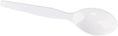 Dixie - Dixie Plastic Tableware, Heavy Mediumweight Teaspoons - White - Exact Tooling