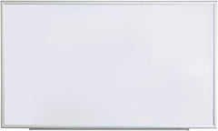 UNIVERSAL - 36" High x 60" Wide Erasable Melamine Marker Boards - Anodized Aluminum, 62.6" Deep, Includes Mounting Kit - Exact Tooling