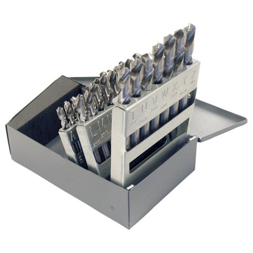 A-Z RHS / RHC HSS 118 Degree Radial Point General Purpose Screw Machine Length Drill Set - Bright - Exact Tooling