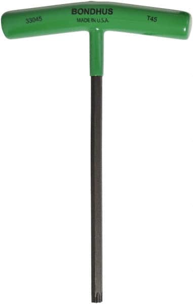 Bondhus - T45 Standard Torx Key - T-Handle Cushion Grip, Protanium High Torque Steel - Exact Tooling
