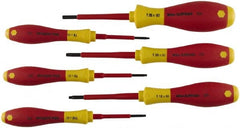 Wiha - 6 Piece T8 to T25 Ergonomic Handle Torx Driver Set - T-8, T-9, T-10, T-15, T-20, T-25 - Exact Tooling