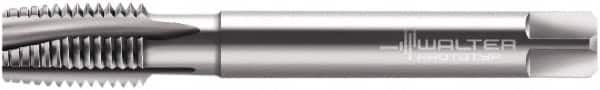 Walter-Prototyp - 1/2-13 UNC, 4 Flute, Bright Finish, Powdered Metal Spiral Point Tap - Plug Chamfer, Right Hand Thread, 110mm OAL, 23mm Thread Length, 9mm Shank Diam, 2B Class of Fit, Series 22267 - Exact Tooling