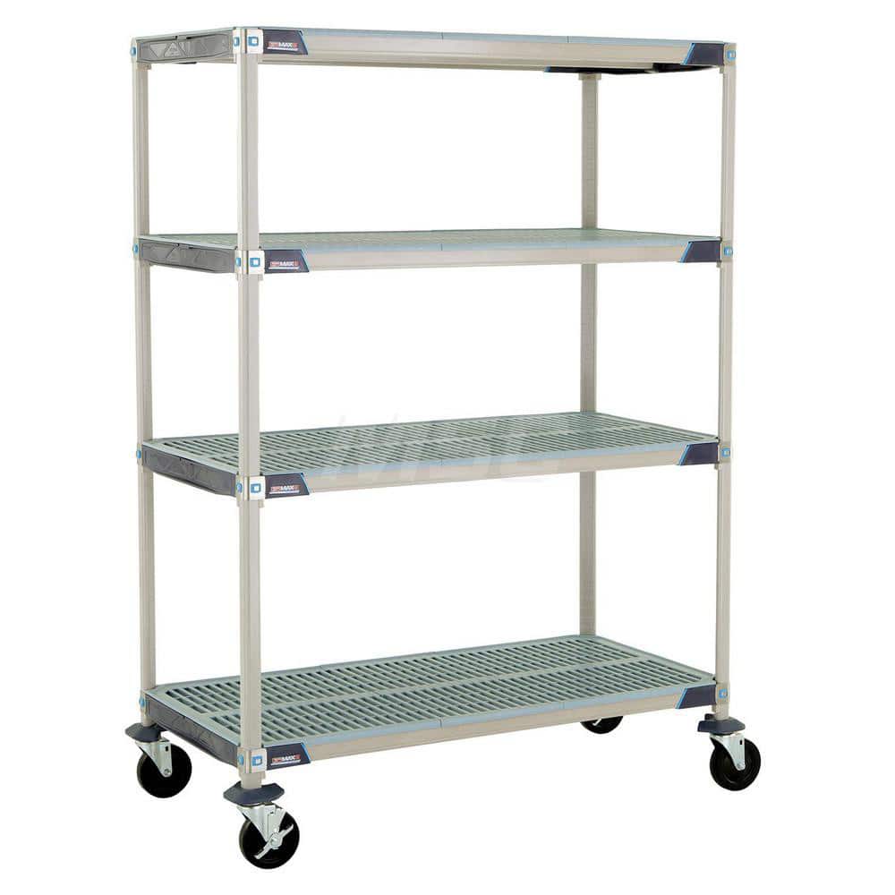 Metro - Carts; Type: Industrial Cart ; Load Capacity (Lb.): 600.000 ; Number of Shelves: 4 ; Width (Inch): 26-5/16 ; Length (Inch): 49-3/4 ; Height (Inch): 67-5/16 - Exact Tooling