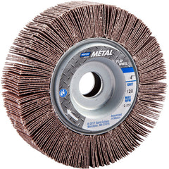 4″ × 1″ × 5/8″ Metalite R265 Flap Wheel 120 Grit Aluminum Oxide - Exact Tooling