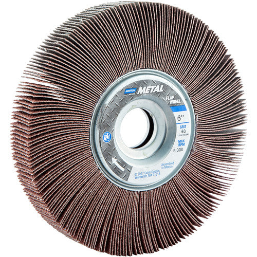 6″ × 1″ × 1″ Metalite R265 Flap Wheel 60 Grit Aluminum Oxide - Exact Tooling