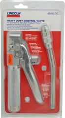 Lincoln - 1/4 Inlet Thread, 1/8 Outlet Thread, Steel Grease Control Valve - FNPT Outlet Thread, FNPT Inlet Thread - Exact Tooling