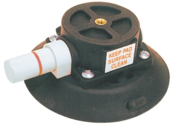 Woods Power-Grip - 40 Lb. Capacity Vacuum Mount Lifter - 4-1/2 Inch Diameter Zytel Cup and 1/4-20 Insert Mount - Exact Tooling
