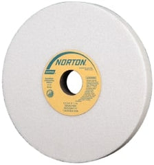 Norton - 8" Diam x 1-1/4" Hole x 3/4" Thick, I Hardness, 46 Grit Surface Grinding Wheel - Aluminum Oxide, Type 1, Coarse Grade, 3,105 Max RPM, Vitrified Bond, No Recess - Exact Tooling
