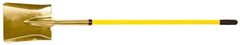Ampco - 11" High x 9" Wide Square Aluminum Bronze Scoop - 58" Long Fiberglass Straight Handle - Exact Tooling