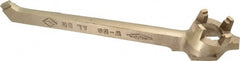 Ampco - 12" Long Aluminum Bronze Drum Plug Wrench - For Use with 3/4" and 2" Bungs, Nonsparking - Exact Tooling