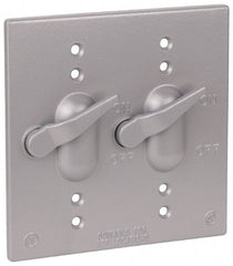 Thomas & Betts - Electrical Outlet Box Aluminum Switch Cover - Includes Gasket & Screw - Exact Tooling