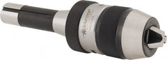 Accupro - R8, 1/32 to 1/2" Capacity, Integral Shank Drill Chuck - Keyless, Taper Shank, 1.89" Sleeve Diam, 3.228" Open Length - Exact Tooling