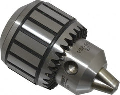 Accupro - JT2, 1/32 to 5/16" Capacity, Tapered Mount Steel Drill Chuck - Keyed, 47mm Sleeve Diam, 55mm Open Length - Exact Tooling