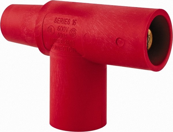 Leviton - 3R NEMA Rated, 600 Volt, 400 Amp, Female-Male-Male, Cam Type, Paralleling Tee - Red - Exact Tooling
