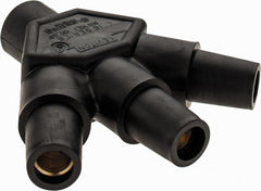 Leviton - 3R NEMA Rated, 600 Volt, 400 Amp, Male-Female-Female-Female, Cam Type, 3-Fer Single Pole Plug and Connector - Black - Exact Tooling