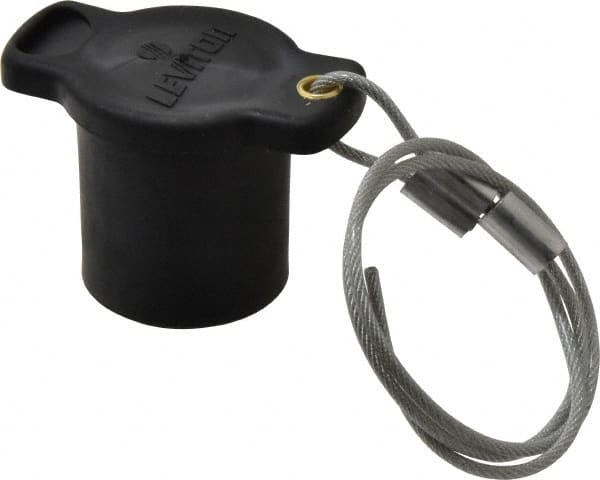 Leviton - 3R NEMA Rated, Female, Black Single Pole Protective Cap - For Use with Male Plug - Exact Tooling