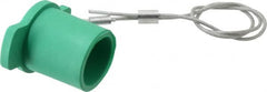 Leviton - 3R NEMA Rated, Female, Green Single Pole Protective Cap - For Use with Male Plug - Exact Tooling