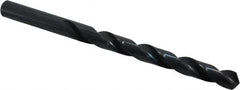 Cleveland - Letter Q 118° High Speed Steel Jobber Drill - Oxide Finish, Right Hand Cut, Spiral Flute, Straight Shank, 4-3/4" OAL, Standard Point - Exact Tooling
