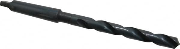 Cleveland - 9/16", 2MT 118° Point High Speed Steel Taper Shank Drill Bit - Exact Tooling