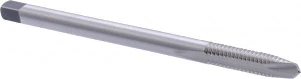 Union Butterfield - 1/4-20 UNC 2 Flute H3 Bright Finish High Speed Steel Spiral Point Extension Tap - Plug Chamfer, 4" OAL, 1" Thread Length, 3B Class of Fit, Series 1534NE - Exact Tooling