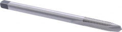 Union Butterfield - 1/4-20 UNC 2 Flute H3 Bright Finish High Speed Steel Spiral Point Extension Tap - Plug Chamfer, 4" OAL, 1" Thread Length, 3B Class of Fit, Series 1534NE - Exact Tooling