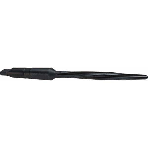 Cleveland - 7/16" Reamer Diam, 0.266" Small End Diam, 2MT Morse Taper Shank, 4-3/8" Flute, Bridge Reamer - Exact Tooling