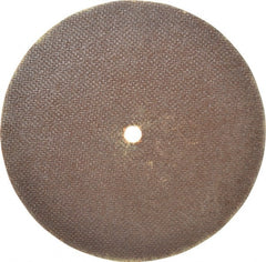 Norton - 8" 60 Grit Aluminum Oxide Cutoff Wheel - 0.06" Thick, 1/2" Arbor, 7,640 Max RPM, Use with Stationary Grinders - Exact Tooling