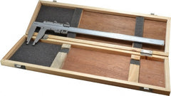 Fowler - 0 to 12" Stainless Steel Vernier Caliper - 0.02mm Graduation, 3" Jaw Depth, 0.002" Accuracy, Includes Inside Diameter, Outside Diameter - Exact Tooling