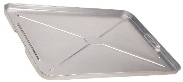Plews - 26" Long x 17-3/4" Wide x 1" High, Oil Drip Pan - Galvanized Steel - Exact Tooling