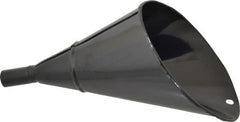 Value Collection - 2 Qt Capacity Steel Funnel - 1" Tip OD, 4" Straight Spout, Black - Exact Tooling