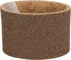 Made in USA - 3-1/2" Wide x 15-1/2" OAL, Aluminum Oxide Abrasive Belt - Aluminum Oxide, Coarse, Nonwoven - Exact Tooling