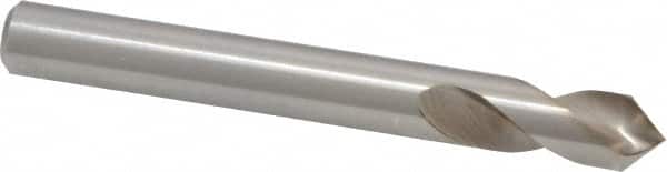 Cleveland - 3/8" Body Diam, 90°, 3-1/8" OAL, High Speed Steel Spotting Drill - Exact Tooling