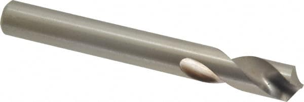 Cleveland - 3/8" Body Diam, 120°, 3-1/8" OAL, High Speed Steel Spotting Drill - Exact Tooling