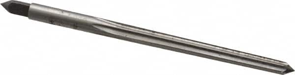Cleveland - #2 Pin, 0.2008" Diam, 0.1605" Small End, 13/64" Diam Straight Shank, 1-15/16" Flute, Taper Pin Reamer - Exact Tooling