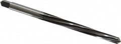 Cleveland - #4 Pin, 0.2604" Diam, 0.2071" Small End, 17/64" Diam Straight Shank, 2-9/16" Flute, Taper Pin Reamer - Exact Tooling